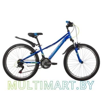Горный велосипед Novatrack Valiant 18.V New 24SH18V.VALIANT.10BL22 (синий, 2022)